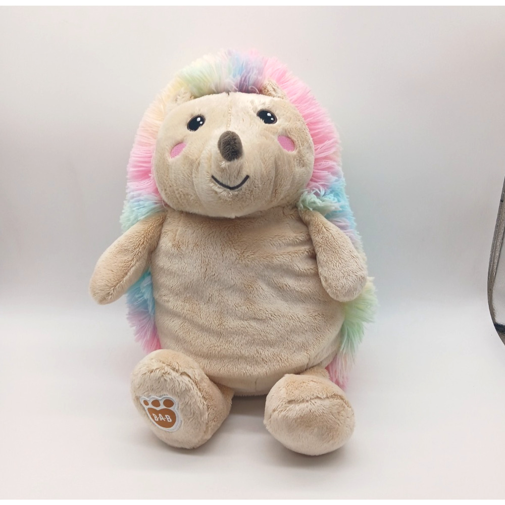 12" Build A Bear Cool Quills Hedgehog Pastel Rainbow Plush Stuffed Animal